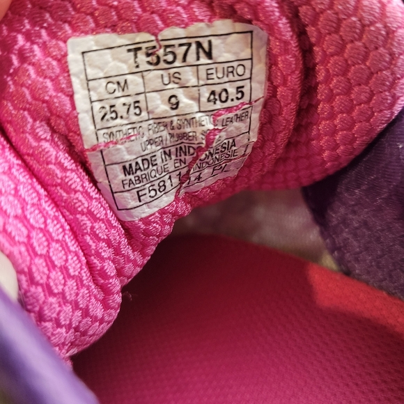 Asics Gel Nimbus Womens Running Shoes Size 9 Gray Pink Athletic Sneakers T557N - Picture 8 of 9